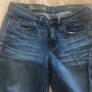 Madewell Boyjean cropped ankle jeans sz 27